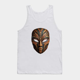 ethnic wooden mask Tank Top